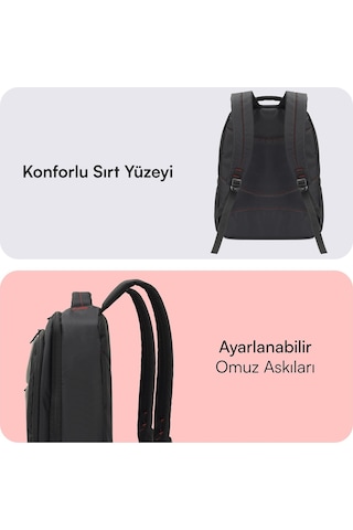 Mack Mcc-006 15.6" Office Usb Girişli Notebook Sırt Çantası