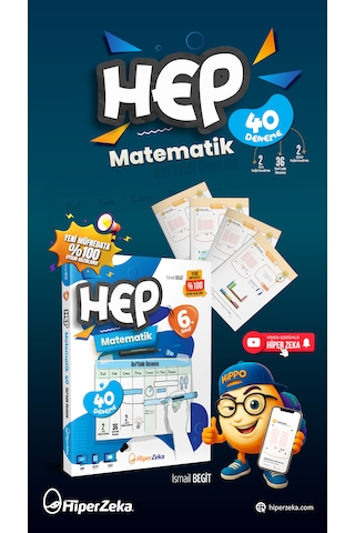 2026 6. Sınıf Haftalık Hep Matematik 40 Deneme İsmail Begit