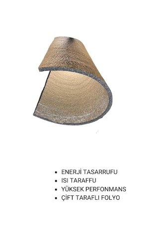 RADYATÖR ARKASI TEK TARAFI FOLYOLU ISI YALITIM LEVHASI 10 MM ( E
