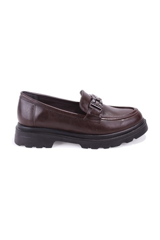 Dagoster Dza07-90801 Kahve Günlük Loafer Kadın Ayakkabı Kahve