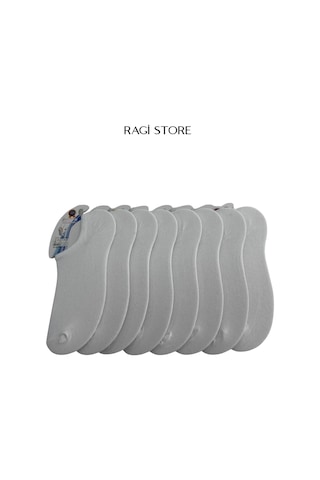 Ragi Store 8'li Sıfır Bilek Unisex Çorap Beyaz