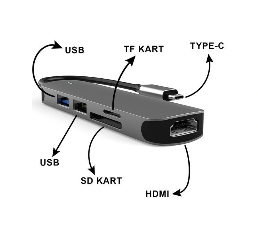 Torima YD-38 3 Port 3.0 Usb 2 Sd Card Hub