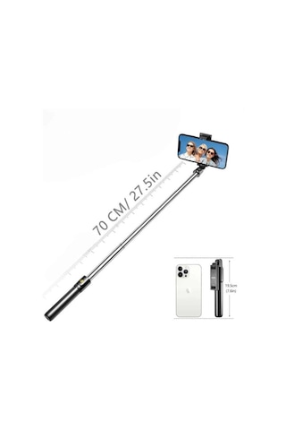 Cep - 914 - Telefonu Tripod Standı Manyetik Selfie Sopa Bluetooth - Kmrsfres - Uzaktan Kumandalı