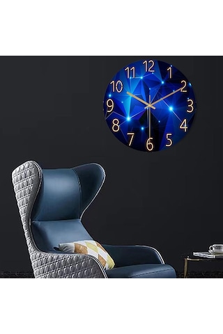 Homyl Modern Asılı Duvar Saati Sessiz Sigara Geçişli D D