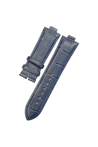 Gc Gcy24001g7 Uyumlu Lacivert Deri Saat Kordonu