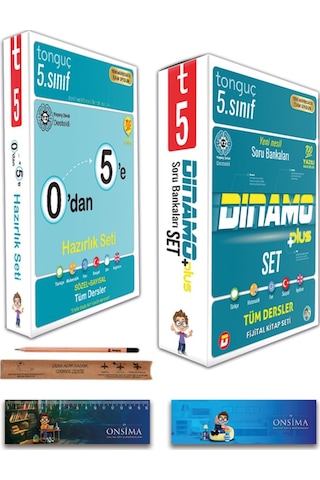 Tonguç Akademi 5. Sınıf 0 Dan 5 E Konu Anlatımlı Soru Bankası - Dinamo Plus Soru Bankası Tüm Dersler Set 7 Kitap