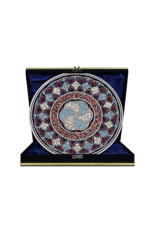 E38 El İşçiliği Çini Tabak 25 Cm - 6683
