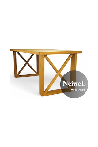 Neiwel Leis Doğal Ahşap Mutfak Ve Yemek Masası-70-100 Açık Ceviz