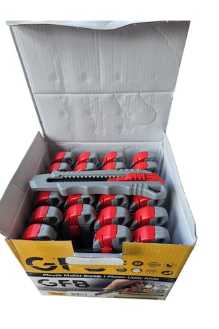 Gfb 4510 Pro Plastik Maket Bıçağı Gri 24 Adet