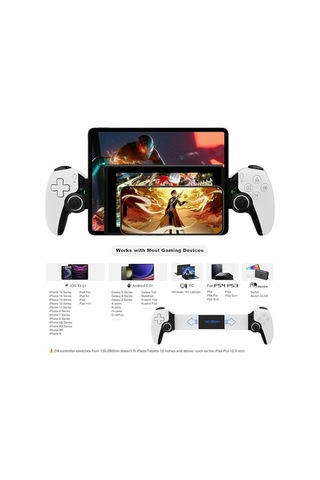 D9 Telefon Tablet Gamepad Bluetooth Kontroller 5.2 Kablosuz Android Apple iOS Uyumlu Ps4 Switch Pc