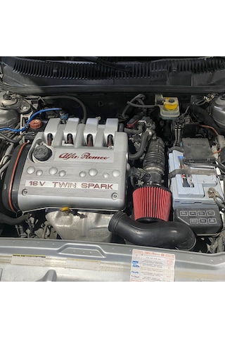Alfa Romeo 156 Performans Açık Hava Filtresi 7.6cm Kırmızı