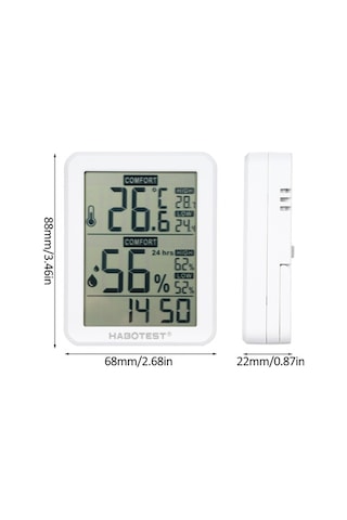 Besthome1 Minimum Boyutlu Dijital Higrometre Ve Termometre - Ev, Sera, Kiler İçin Nem Sıcaklık Ölçer