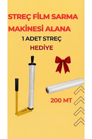 Glc Palet Streç Film Sarma Aparatı +streç Film Oval Sarıı