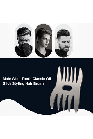 Yifomall Çift Taraflı Saç Şekillendirme Tarağı - Saç Masajı Ve Kolay Stil İçin Plastik Tarak