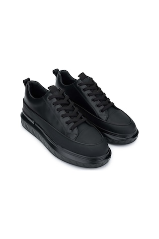 Tamer Tanca Erkek Hakiki Deri Siyah Casual Ayakkabı 381 20565 Erk Ayk Sk24-25 Sıyah Met Siyah