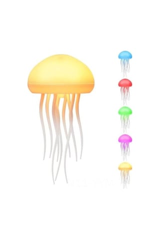 Geeksen Led Deniz İçgazi Budaklı Dinamik Renk Değişimli Dokunmatik Sesli Kontrollü Şarjlı Gece Lambası Beyaz