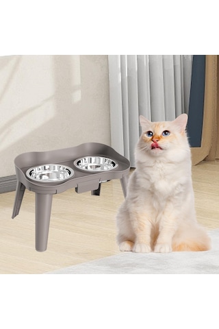 Homyl Yükseltilmiş Evcil Hayvan Kapları Kaymaz Ayaklı Besleme