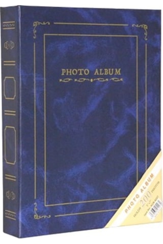 Aledo 13x18cm 200'lük Ciltbezli Fotoğraf Albümü Acr-9207 Mavi