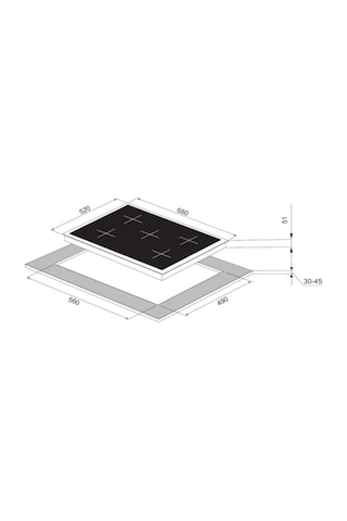 Narte CG20070S 70 CM Ankastre Ocak