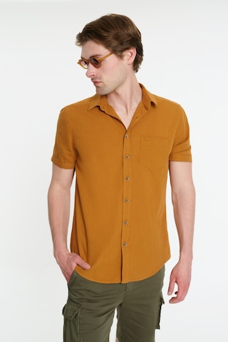 Lf2024492 Gömlek K.kol Dark Camel