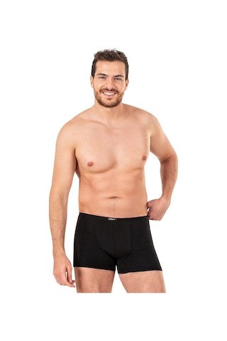 Kompedan Erkek Pamuklu Modal Boxer 11897-Siyah