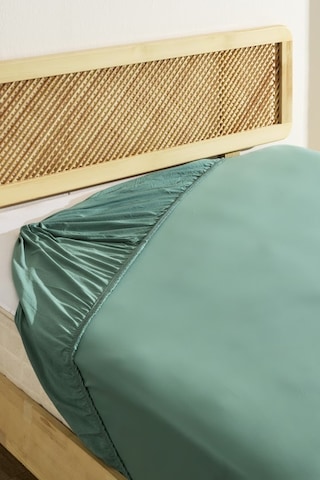 Karaca Home Penye Fitted Çarşaf Tek Kişilik 100x200+30 Cm Yeşil Yeşil