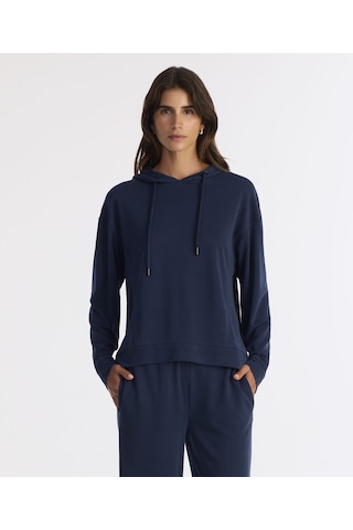 Yargıcı Regular Kapüşonlu Yaka Uzun Kol Sweatshirt 25kksw9012l 484 Lacivert