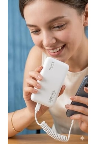 H005 20000 Mah Power Bank Pd 27w Ve Usb 66w Fast Hızlı Şarj Dünya Standartlarına Uygun Polymer Batarya Birebir Amper Lcd Göstergeli Powerbank