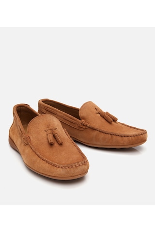 Hotiç Erkek Süet Deri Taba Püskül Detaylı Günlük Loafer 02ayh305540a370 Taba