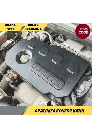 1.5 Bluehdi Motor Keçe Koruma Kafesi Kedi Ve Dış Etken Koruyucu Plastik Kapak Peugeot, Citroën, Opel, Ds Uyumlu -