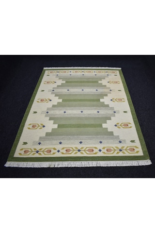 Zehra Abla Halı Yeni El Dokuma 4m2 Modern Tasarım Yün Kilim 7470 Çok Renkli