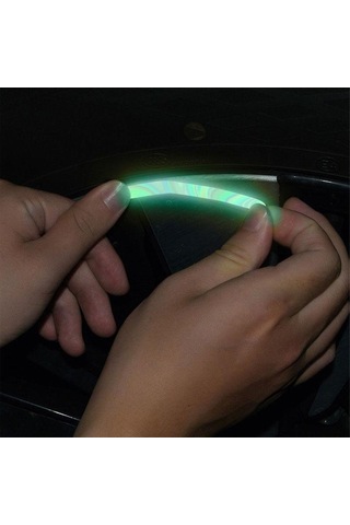 Renkli Seametal 20/40 Adet Yansıtıcı Çıkartmalar Araba Tekerlek Göbeği Gece Sürüş Araba Lastiği Jant Yansıtıcı Dekorasyon Şeritleri 40pcs