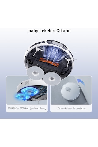 Ezvız RS20 Pro 65 W Robot Süpürge Beyaz