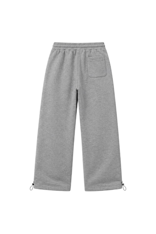 Zaee Tribal Star Nakışlı Ayarlanabilir Paça Premium Baggy Eşofman Altı gri