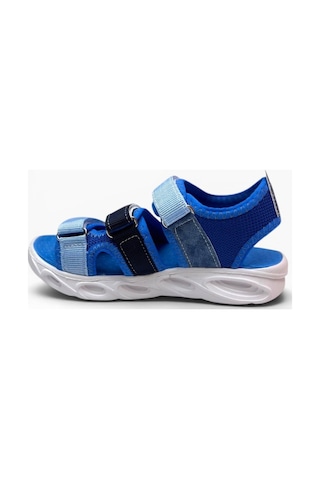 Arzen Bebe 231-26 3 Cırtlı Anatomik Çocuk Sandalet Mavi Lacivert Buz 31-35