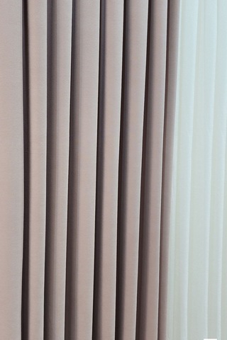 Mosso Fon Perde Düz Renk Pudra Pembe