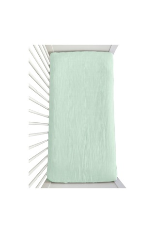 4 Katlı Müslin Bebek Nevresim Takımı Uyku Seti %100pamuk Mint