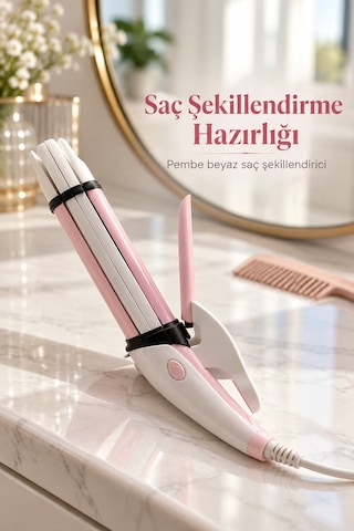Saç Şekillendirici Açılır Plakalı Ve Kıskaç Mekanizmalı Tasarım -