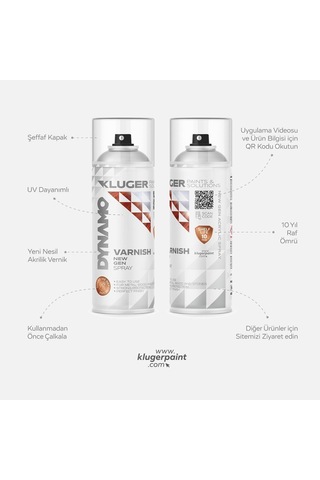 Kluger Dynamo Parlak Vernik Sprey 400 Ml Diğer