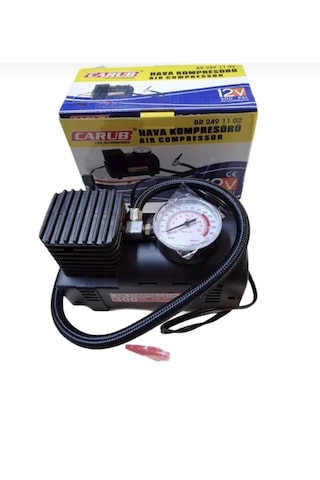 Carub Lastik Hava Kompresörü 12v 300psi Siyah Siyah