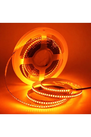 1 Adet 5 Metre Cata Ct 4538 İç Mekan 240 Ledli Şerit Led 12v Amber Işık