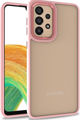 Zore Galaxy Uyumlu A72 Kılıf Msra Flora Kapak - Rose Gold Rose Gold
