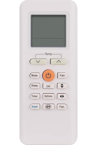 Midea Rg70a/bgef İle Uyumlu Klima Kumanda