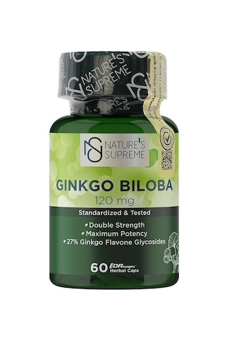 Natures Supreme Ginkgo Biloba 120 Mg 60 Kapsül Aromasiz