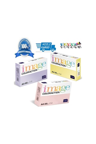 Image Coloraction A4 Fotokopi Kağıdı Açık Mavi 80 Gram 500 Sayfa