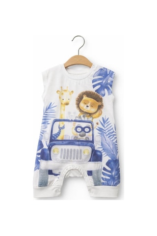 For My Baby Bebek Kısa Tulum Beyaz