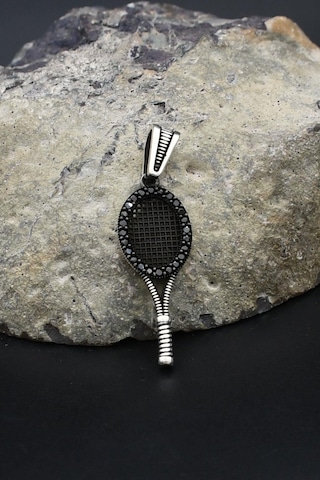 Kolye Ucu Tenis Raketi 925 Ayar Gümüş 902412 Gümüş