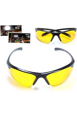 Yeni Model Anti Far Oto ve Bisiklet Gece Görüş Gözlüğü Bez ve Kıl