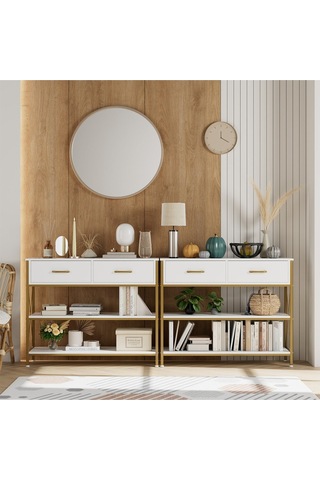 Jennifer Gold Metal Beyaz Dresuar Beyaz