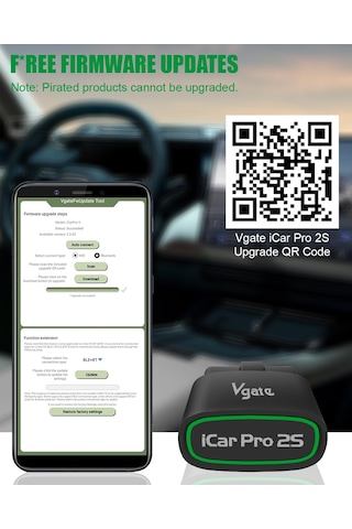 Pro 2S Bluetooth 5.2 Araç Tarama Aracı, iPhone, Android ve Windows için